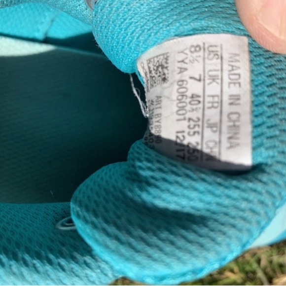 Adidas Powerlift Weightlifting Shoes Mens Sz 8.5  turquoise/yellow/purple - Picture 8 of 8